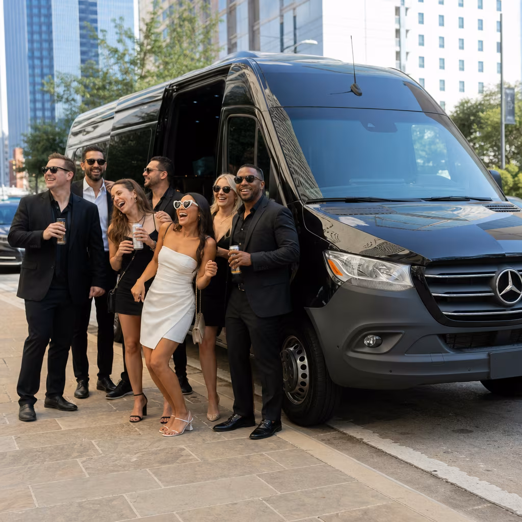 Bachelor and bachelorette party bus