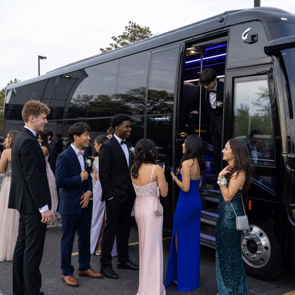 Dallas Prom Party Bus Rental
